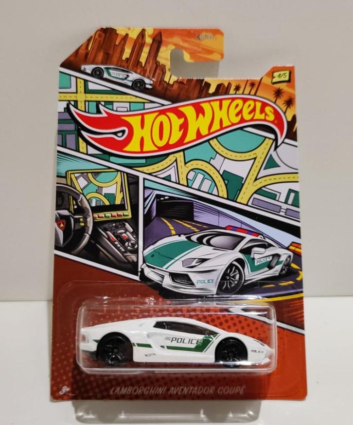 Lamborghini Aventador Coupè Police (2019), Hobby en Vrije tijd, Modelauto's | Overige schalen, Ophalen of Verzenden