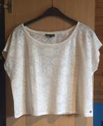 Witte crop top met print van JBC, Kleding | Dames, Verzenden, Maat 42/44 (L), Zo goed als nieuw, Korte mouw