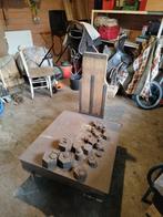 Antieke bascule met gewichten, Ophalen