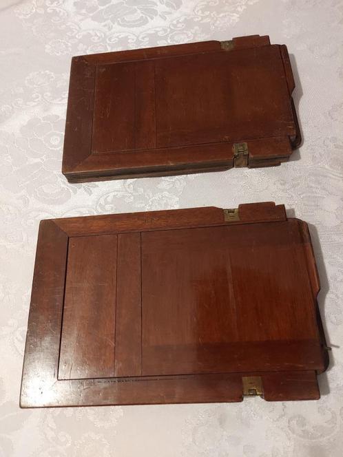 set van 2 Victoriaanse antieke filmhouders met sleuven, Antiek en Kunst, Antiek | Gereedschap en Instrumenten, Ophalen of Verzenden
