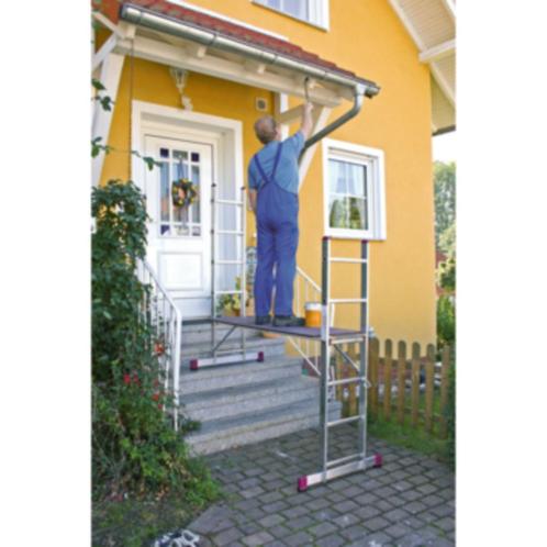 Krause Kamersteiger Stelling 4-in-1 werkhoogte 3 meter, Bricolage & Construction, Échafaudages, Comme neuf, Échafaudage fixe ou roulant