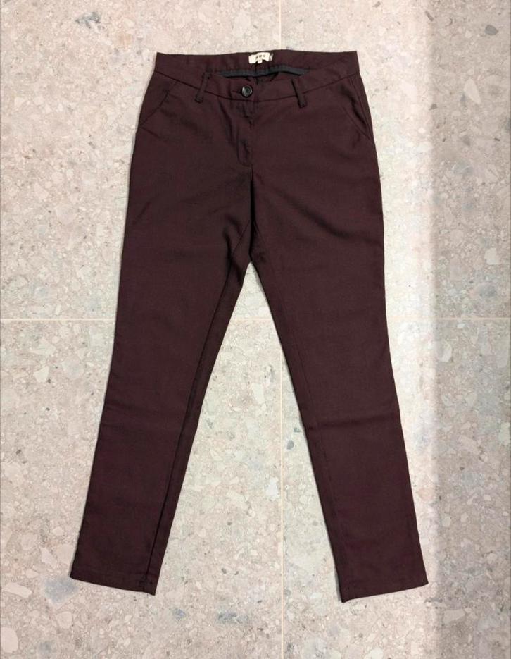 CKS dames Pantalon, Chinobroek in Bordeaux/Paars - Maat 38, Kleding | Dames, Broeken en Pantalons, Zo goed als nieuw, Maat 38/40 (M)