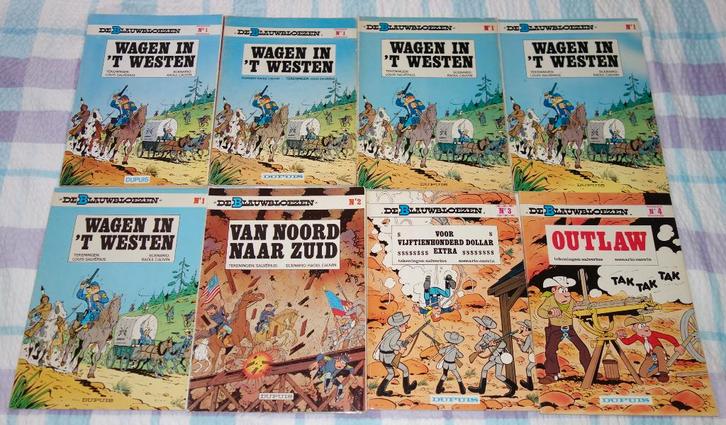Verzameling strips De Blauwbloezen., Boeken, Stripverhalen, Gelezen, Meerdere stripboeken, Ophalen of Verzenden