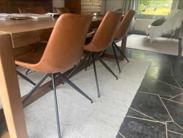 Ecco eetkamerstoel in Skin lederlook Cognac beschikbaar voor biedingen