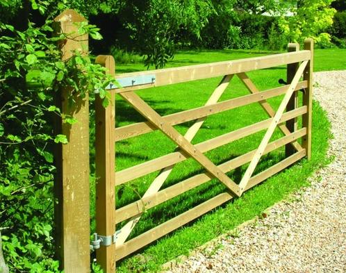 Engelse houten (weide)poorten met 25 jaar garantie!, Dieren en Toebehoren, Overige Dieren-accessoires, Nieuw, Ophalen