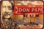 Metalen reclamebord Don Papa rum - retro vintage mancave, Ophalen of Verzenden, Nieuw, Reclamebord