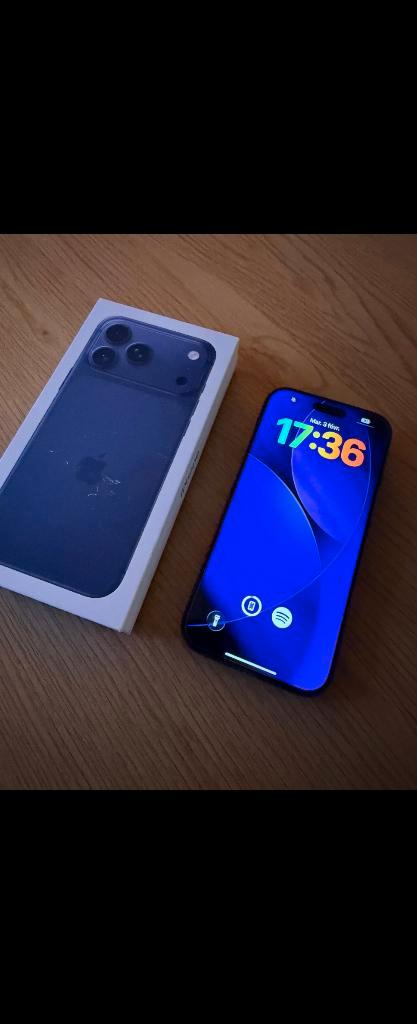 Iphone 17 pro max 512 bleu, Télécoms, Téléphonie mobile | Apple iPhone, Neuf, 512 GB, Bleu, Enlèvement