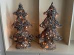 2 Kunstkerstboompjes met verlichting, Enlèvement, Comme neuf