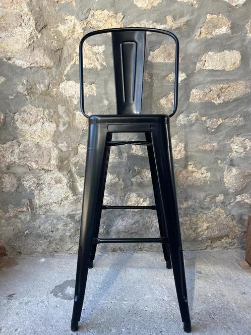Chaises hautes TOLIX originale (Lot de 4), Huis en Inrichting, Stoelen, Zo goed als nieuw, Vier, Metaal, Zwart, Ophalen