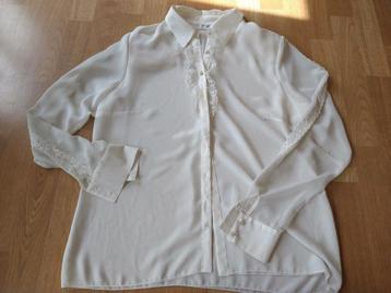 Vintage witte blouse