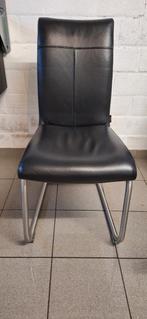 Set van 6 lederen stoelen Henders & Hazel, Huis en Inrichting, Ophalen, Gebruikt, Zwart