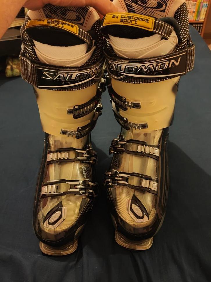 Botte de ski pour homme Salomon Impact 100 CS  taille 44.5, Sport en Fitness, Skiën en Langlaufen, Zo goed als nieuw, Schoenen