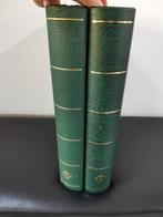 2 groene Leuchtturm postzegelalbums klemkaft met 20 witte p., Postzegels en Munten, Ophalen of Verzenden, Verzamelalbum