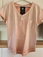 'Washed' roze dames-shirt 'G-star RAW' (maat: S), Comme neuf, G-star Raw, Manches courtes, Taille 36 (S)