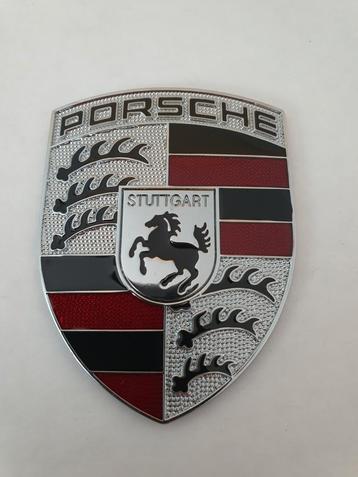 Porsche metalen capot logo +- 68 mm x +- 50 mm beschikbaar voor biedingen