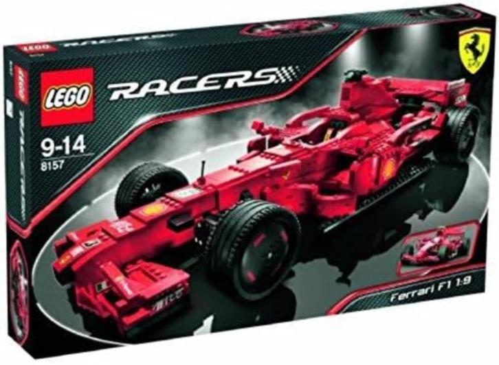 LEGO Racers 8157 Ferrari F1 1:9 MET DOOS TOPSET, Kinderen en Baby's, Speelgoed | Duplo en Lego, Zo goed als nieuw, Lego, Complete set