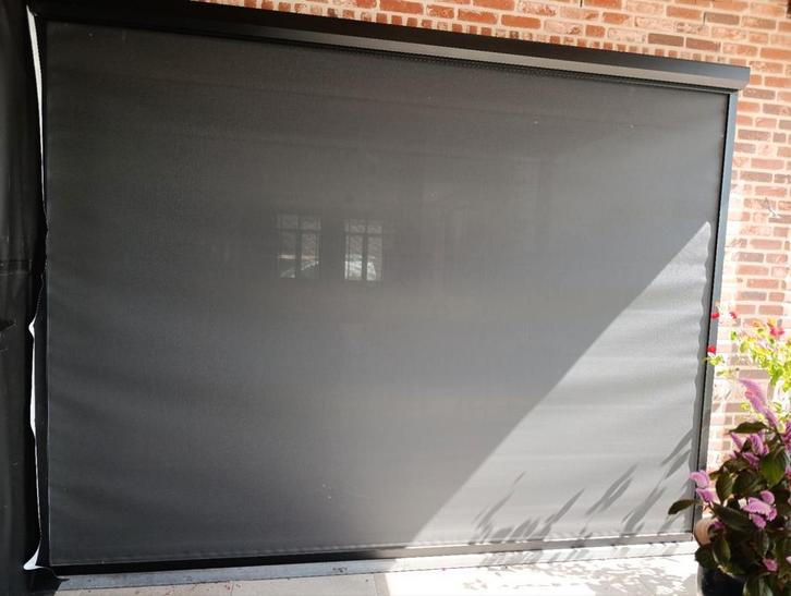 Screen zonnewering somfy, Tuin en Terras, Zonneschermen, Zo goed als nieuw, Screen, Elektrisch, Ophalen