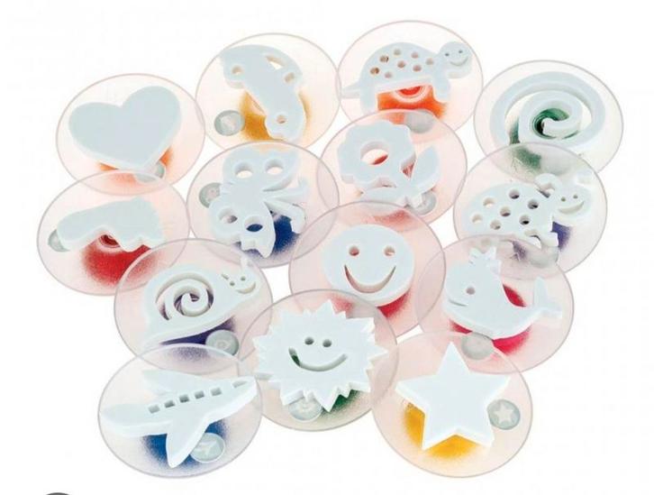 Vormenstempels / stempels met figuren ( easy grip ), Hobby en Vrije tijd, Stempelen, Zo goed als nieuw, Ophalen of Verzenden