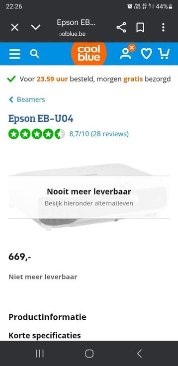 beamer, Enlèvement, Neuf, Epson