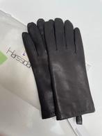 Zwart lederen luxe dames handschoenen xxl, Handschoenen, Nieuw, Harssidanzar, Maat 46/48 (XL) of groter