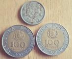 PORTUGAL: 2,5 ESCUDOS 1969 KM 590 + 100 escudos 1989 en '90, Postzegels en Munten, Setje, Ophalen of Verzenden, Overige landen
