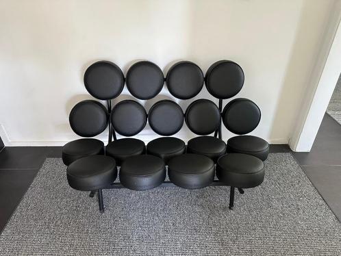 Designbank Marshmallow — helemaal zwart, Antiek en Kunst, Antiek | Meubels | Stoelen en Sofa's, Ophalen
