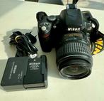 Nikon D40 camera + Nikon lens af-18-55 + batterij en lader, Spiegelreflex, Zo goed als nieuw, Nikon, Ophalen