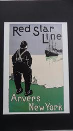 Reclame affiche 'Red Star Line', Antiek en Kunst, Ophalen of Verzenden