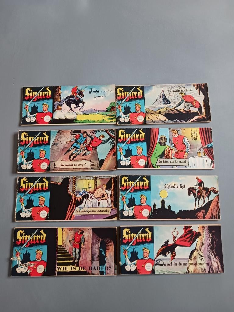 Sigurd lot lilliputboekjes, goede staat, Livres, BD, Utilisé, Plusieurs BD, Enlèvement ou Envoi