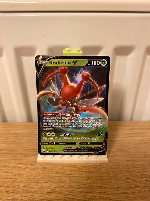Kricketune V 6/163 - Pokemon Kaart, Hobby en Vrije tijd, Verzamelkaartspellen | Pokémon, Nieuw, Losse kaart, Foil, Ophalen of Verzenden