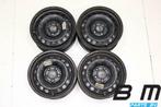 Set 15 inch stalen velgen VW Golf 6 / A3 8P 1K0601027AG, Auto-onderdelen, Banden en Velgen, Gebruikt, Velg(en)