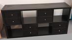 Commode Ikea noir, Comme neuf, 100 à 150 cm, 25 à 50 cm, 5 tiroirs ou plus