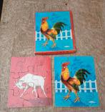 Vintage chinese Animal houten puzzel. 2 exempl. WB22-1960, Enlèvement