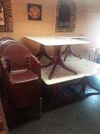 7 tuintafels en 28 stoelen, Ophalen