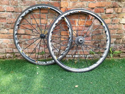 Mavic Ksyrium SL ssc wielset voor tubes, Fietsen en Brommers, Fietsonderdelen, Gebruikt, Racefiets, Wiel, Ophalen