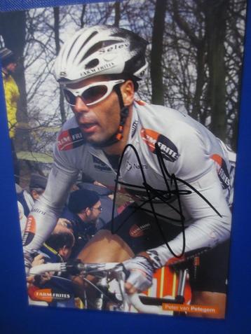 wielerkaart 2000 team farm frites  peter van petegem signe, Envoi, Comme neuf