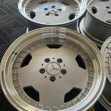 Mercedes monoblock 17&18inch velgen W124 W126 W202 W140 W201 beschikbaar voor biedingen