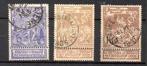 Année 1896 : 71-73 obli. : expo Bruxelles, Postzegels en Munten, Postzegels | Europa | België, Ophalen of Verzenden
