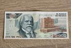 Dos mil pesos bankbiljet Mexico 27 juli 1983. Nieuwstaat., Ophalen of Verzenden, Zuid-Amerika, Los biljet