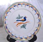 assiette décorative française décor a l'oiseau (1), Antiquités & Art, Enlèvement ou Envoi