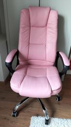 Gamingstoel roze kunstleer, Ophalen, Gebruikt, Roze