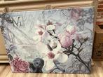 CANVAS / MUURDECORATIE 90 X 118 CM / BLOESEMS MAGNIOLA, Huis en Inrichting, Woonaccessoires | Wanddecoraties, Ophalen