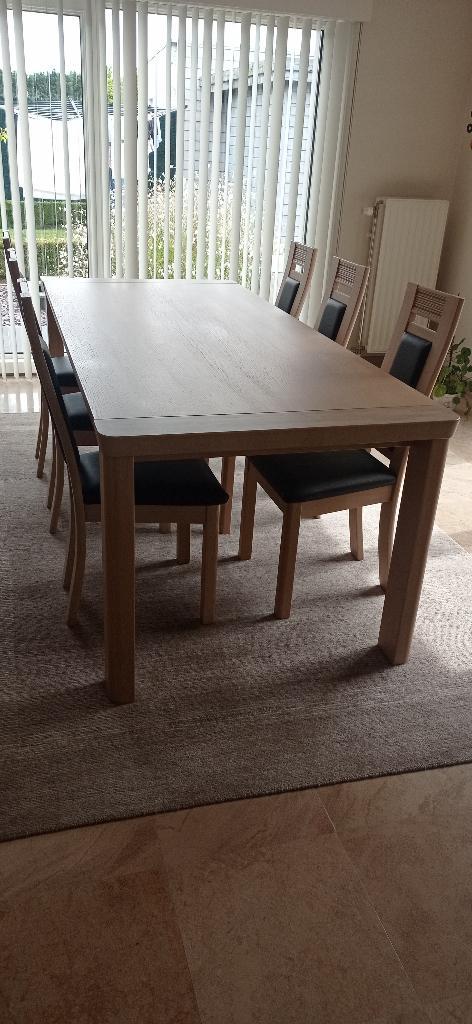 Eiken eetkamer, Maison & Meubles, Salles à manger complètes, Comme neuf, 6 à 8 chaises, Enlèvement