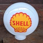 Shell glazen benzine pomp globe lamp gulf texaco BP mobil, Verzamelen, Ophalen of Verzenden, Zo goed als nieuw, Lichtbak of (neon) lamp