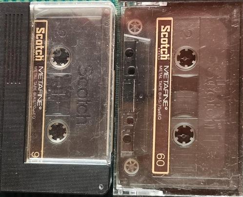 Scotch metal cassettes Metafine 90 en 60 min, Cd's en Dvd's, Cassettebandjes, Gebruikt, Pop, Ophalen of Verzenden