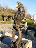 PAPEGAAI OP EEN BRONZEN TAKTEKEN OP EEN SOKKEL, Antiek en Kunst, Ophalen of Verzenden, Brons