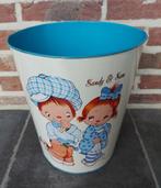 Poubelle vintage en étain - Sandy & Sam, Enlèvement ou Envoi, Utilisé, Autre