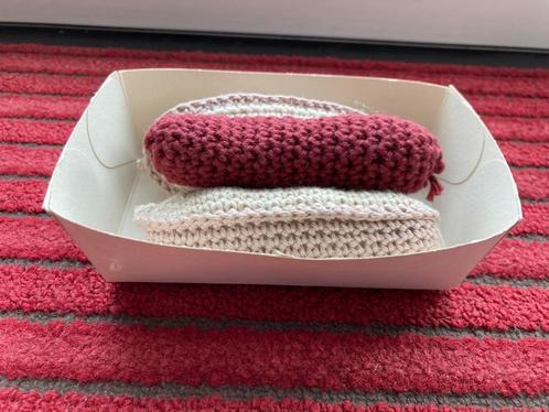 Poppenhuis etenswaar worstenbroodje handgemaakt veritas, Verzamelen, Poppenhuizen en Toebehoren, Nieuw, Poppenhuis, Ophalen of Verzenden