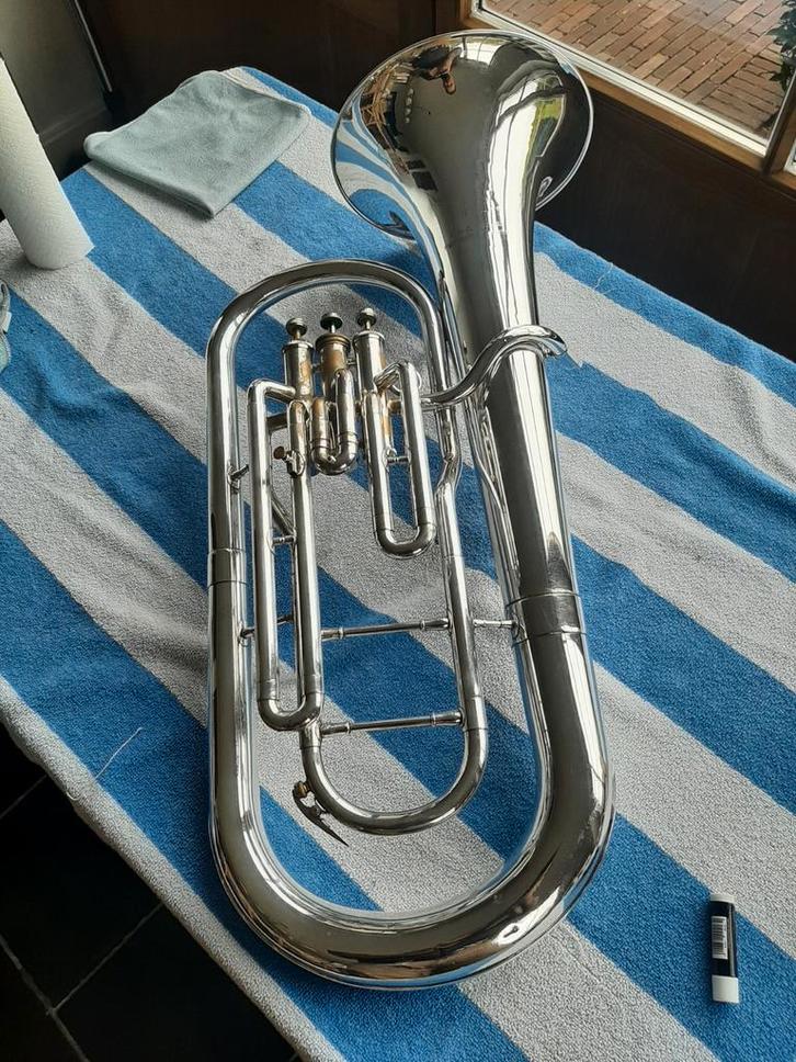 Jupiter euphonium JBR462, Muziek en Instrumenten, Blaasinstrumenten | Tuba's, Gebruikt, Euphonium of Tenortuba, Met koffer of draagtas