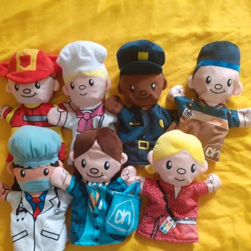 Zachte handpoppen poppenkastpoppen  beschikbaar voor biedingen